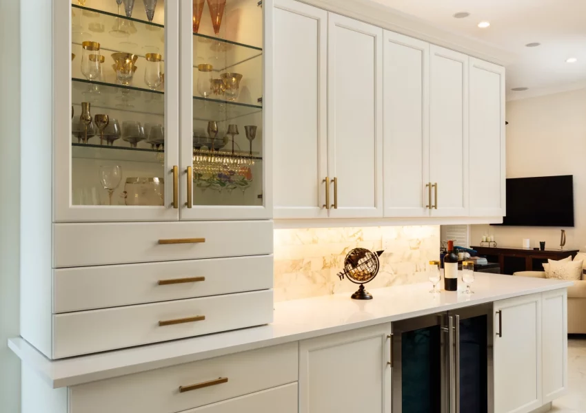 Modern White Kitchen in Estate Home2